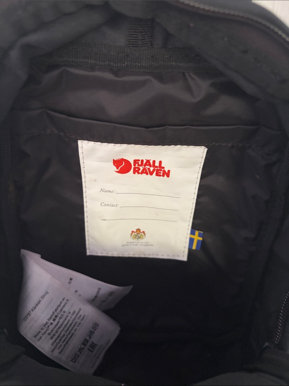 Fjallraven Bag Unisex Kanken Sling Bag Crossbody Black - Picture 14 of 15